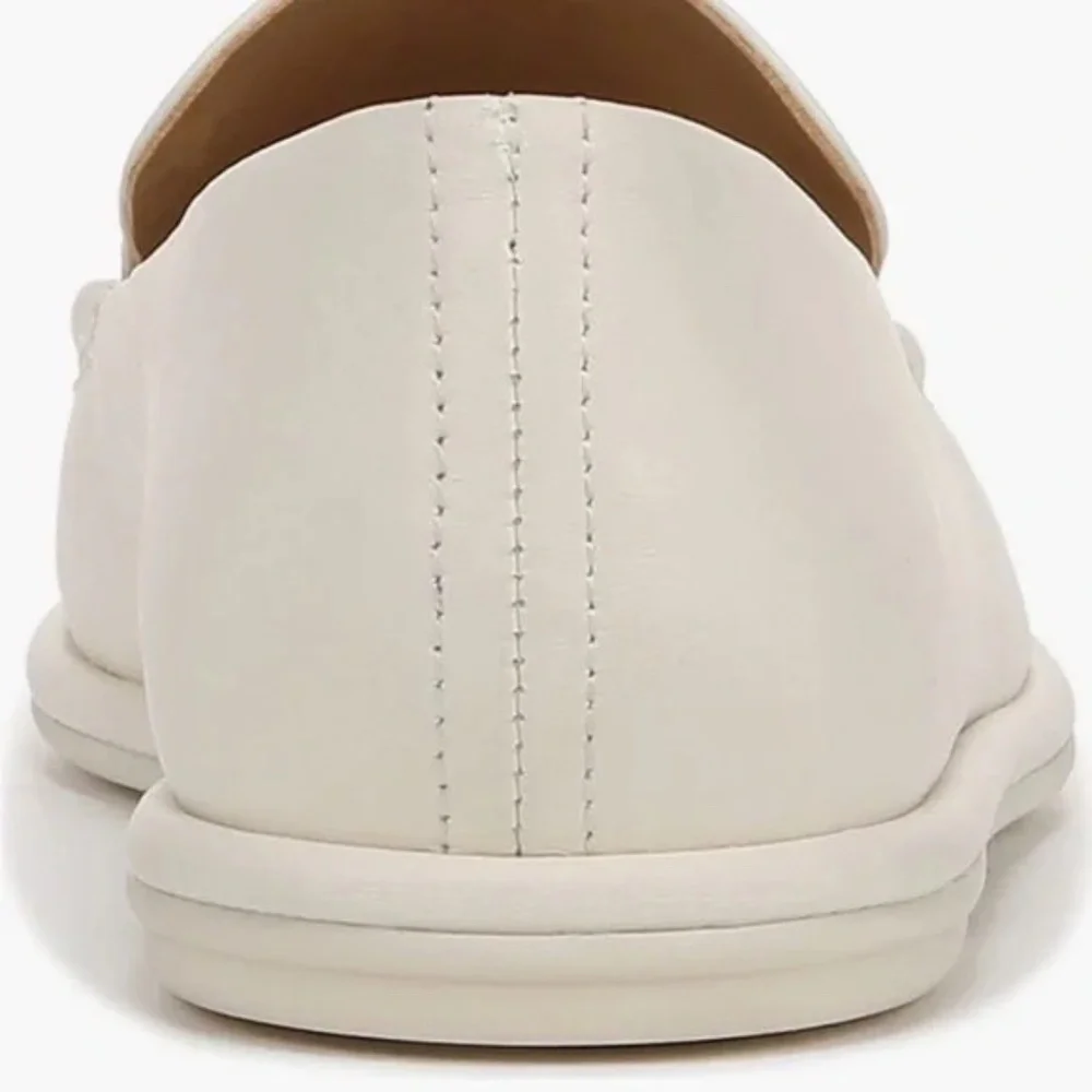 Vince Sloan Leather Loafers - Milk White Leather - Picture 5 of 13